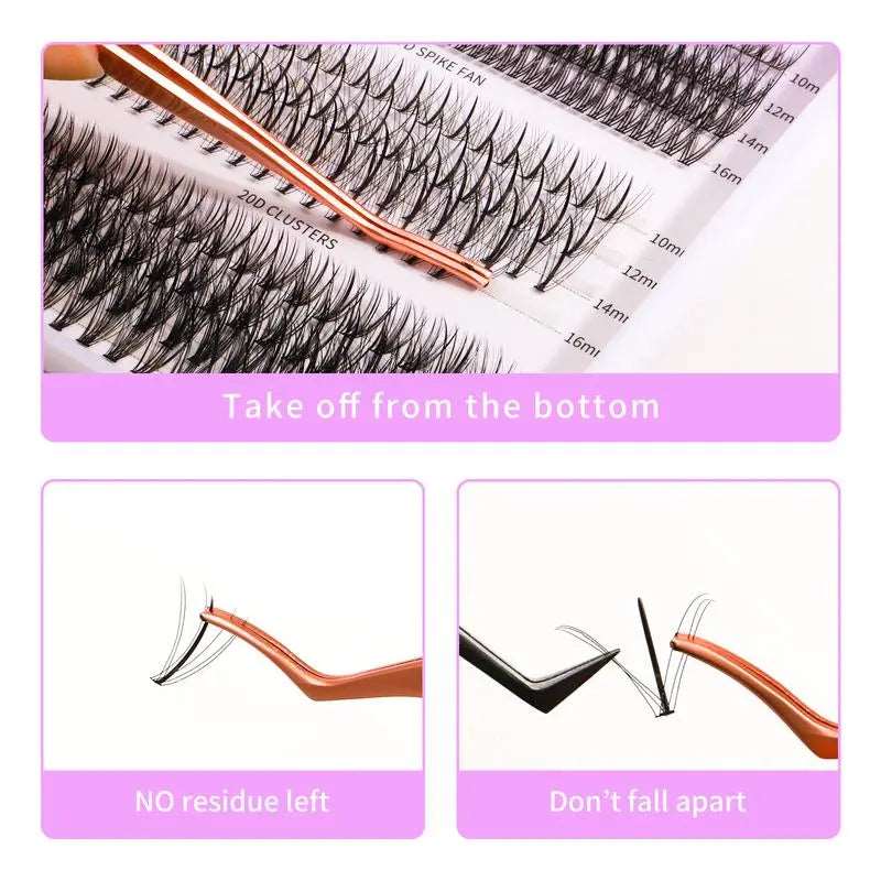 2Bmagic Clusters DIY Lash | Bottom Lash | 7D 20D Cluster Lashes
