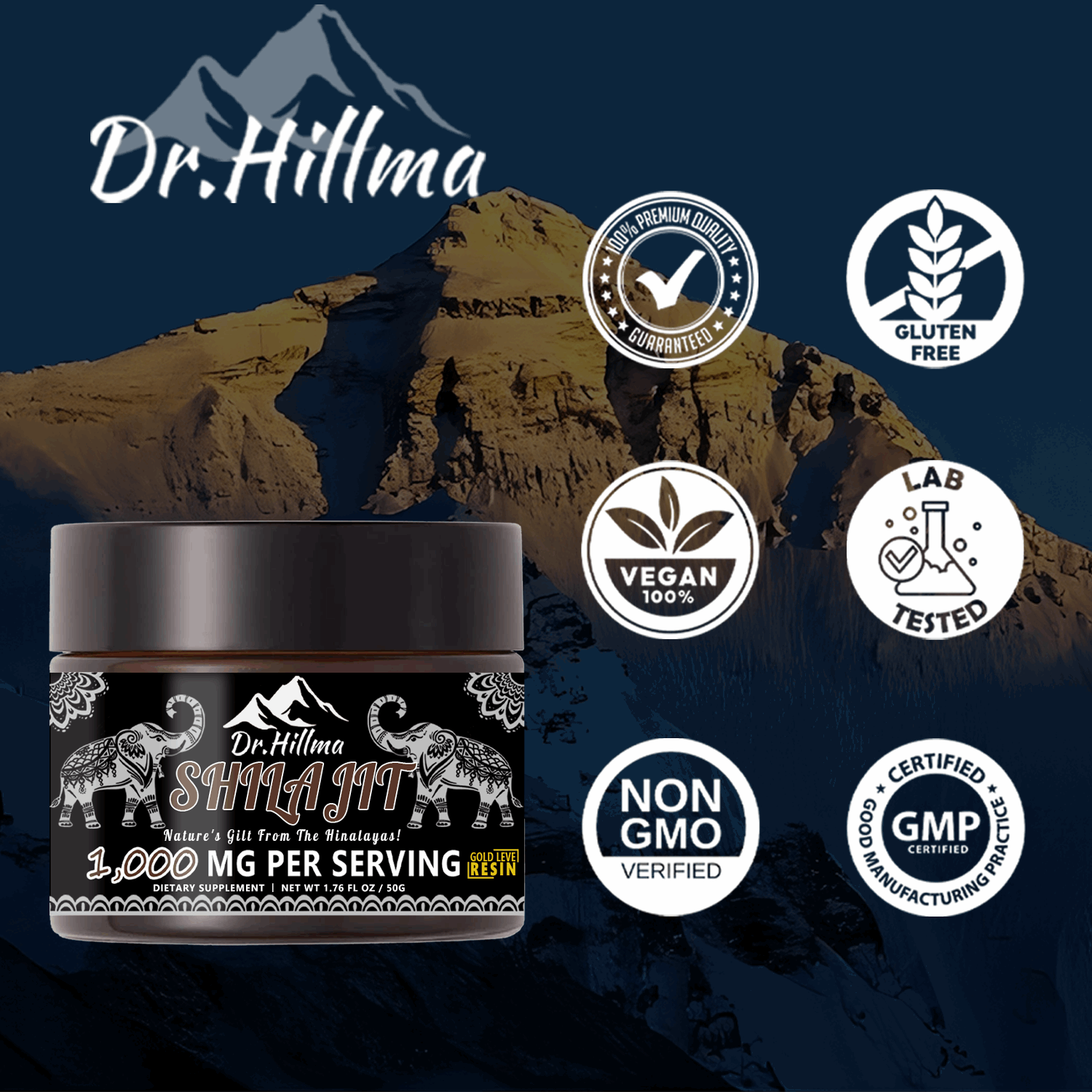 Shilajit Resin Gold Grade mineral support supplement