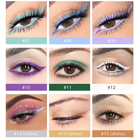 2Bmagic 20-color eyeliner kit packaging and shades