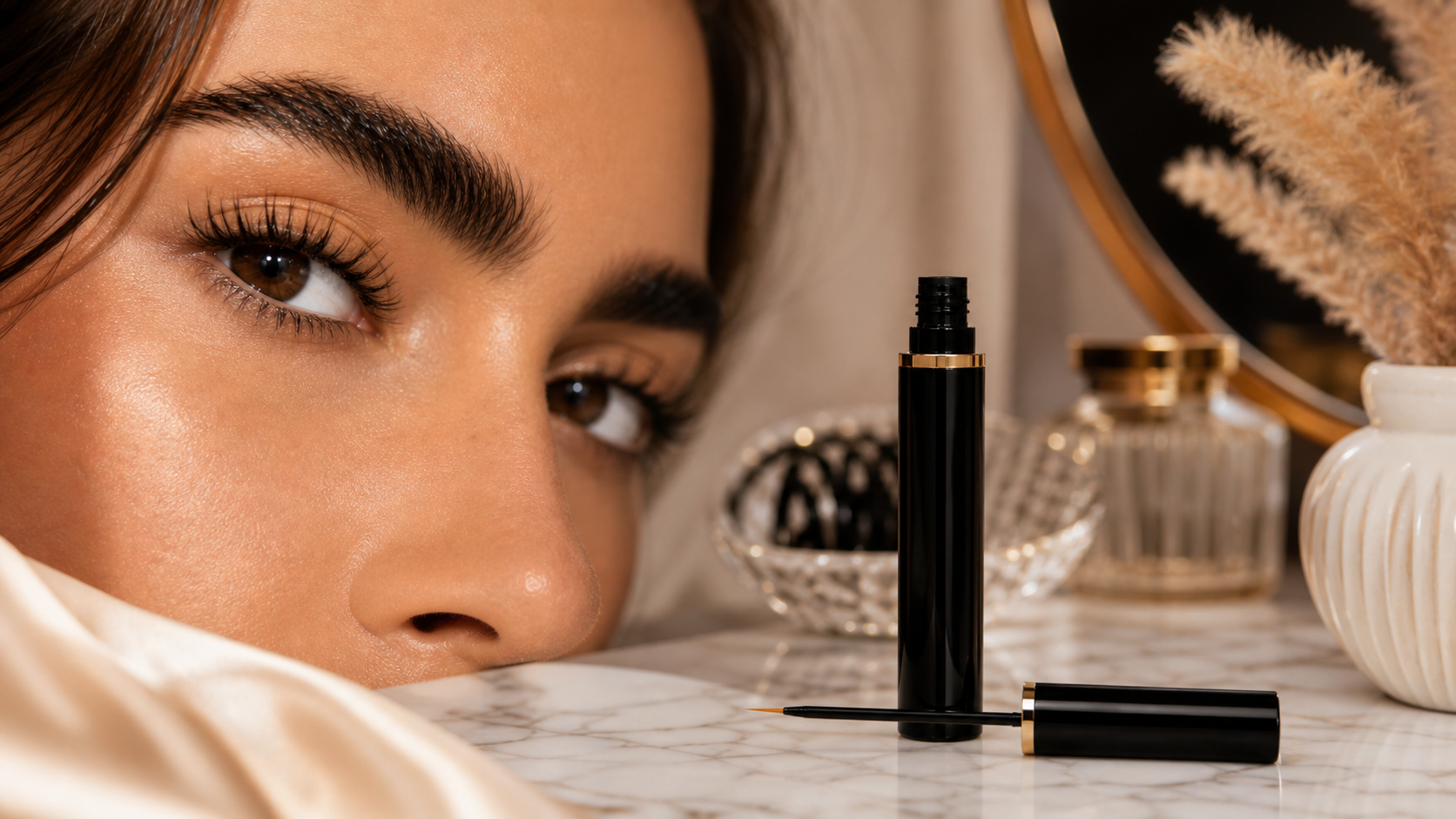Thin 2Bmagic lash serum application for a less-is-better routine