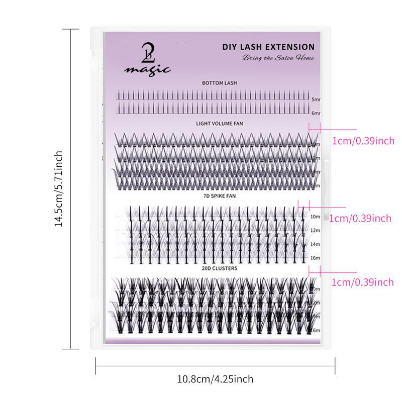 2Bmagic DIY lash clusters for soft lower lash detail