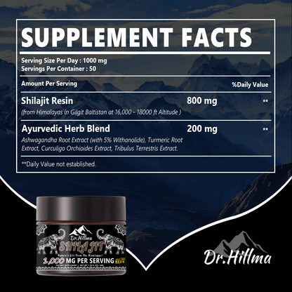 Fulvic acid mineral support shilajit resin close-up