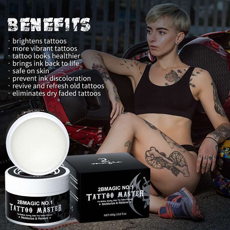 2Bmagic tattoo balm product texture and packaging