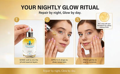 HKY bi-phase skincare serum close-up