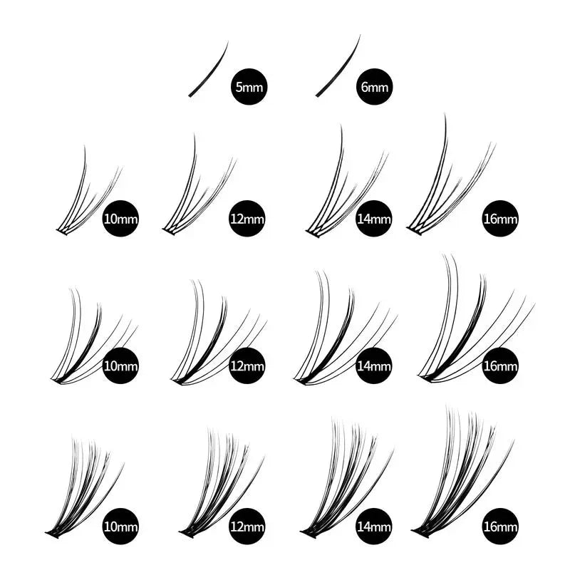 2Bmagic bottom lash clusters for natural lash extension looks