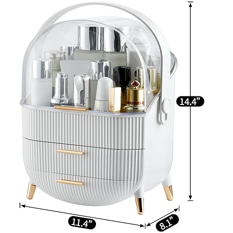 2Bmagic vanity organizer for brushes palettes and skincare