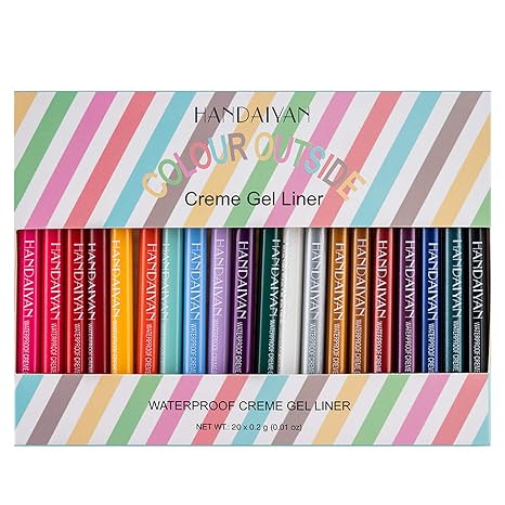 2Bmagic 20-color matte liquid eyeliner set