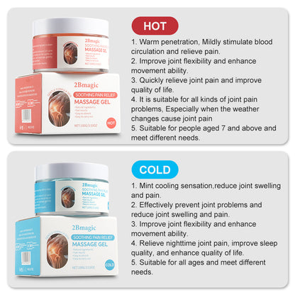 2Bmagic COLD formula cooling mint sensation massage gel for joint comfort