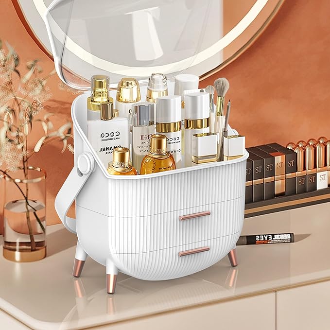 2Bmagic makeup organizer with clear dustproof cover