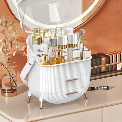 2Bmagic makeup organizer with clear dustproof cover