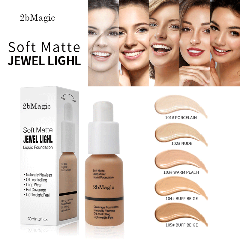 2Bmagic foundation for smoother-looking complexion