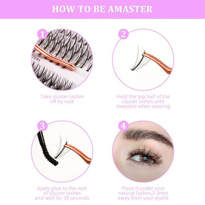 2Bmagic DIY cluster lashes for natural lower lash looks