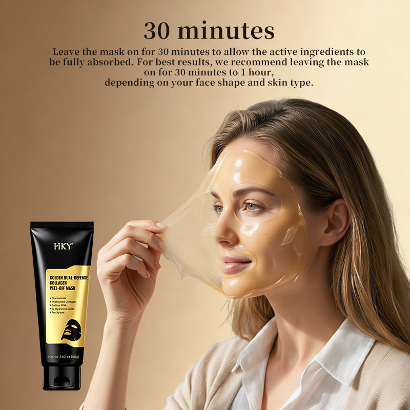 HKY Golden Dual-Defense Collagen Peel-Off Mask | Medical-Grade Repair