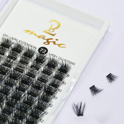 2Bmagic Natural False Eyelashes lash extension cluster set