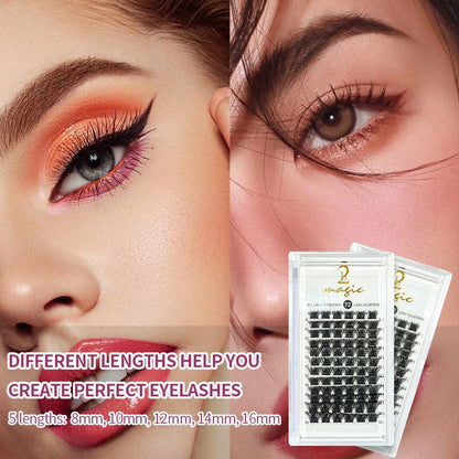 2Bmagic natural false eyelashes for at-home lash extension look